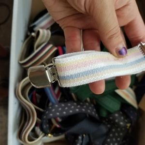 Lot of 3 Vintage Elastic Suspenders